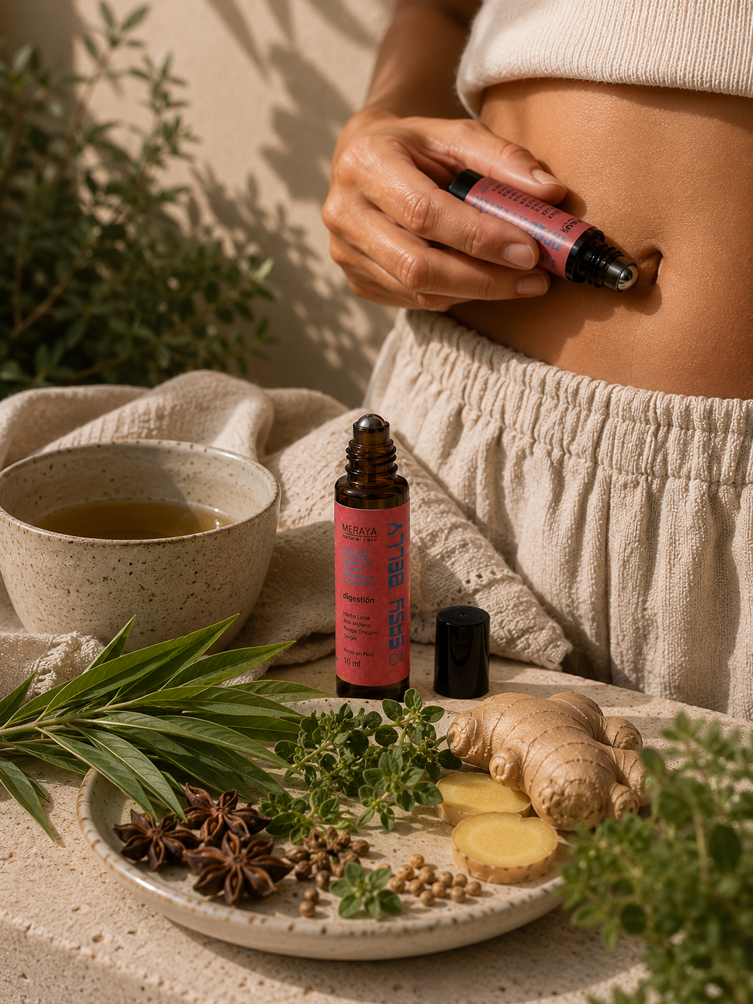 BELLY EASE Hierba Luisa Essential Oil - Ethically Wild-Collected